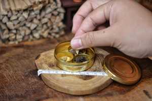 Antique Finish Brass Masala <b>Box</b> Spice Organizer for Home KitchenAntique Finish Brass Masala <b>Box</b> Spice Organizer for Home Kitchen - Product Image 5