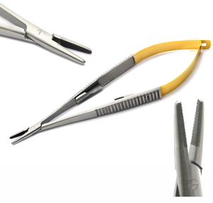 5 PCS Manual Stainless Steel Dental Needle Holder Dentistry Forceps <b>Plier</b> Surgical Orthodontic Tweezers Instrument <b>Set</b> CE - Product Image 6