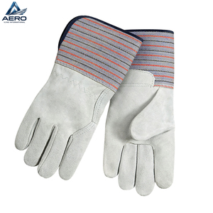 Guantes de Trabajo de Cuero Reforzado de Alta Calidad con Puño de Seguridad, Duraderos, Industriales, de Protección para las Manos - Product Image 2