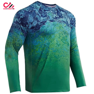 Camiseta de Pesca Sublimada Personalizada para Hombre, Poliéster y Algodón, Ropa de Pesca Hecha a Medida, Camisetas de Pesca de Alta Calidad al por Mayor - Product Image 5