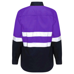 เสื้อยืดสะท้อนแสงสำหรับผู้ชาย เสื้อโปโลแขนยาวสำหรับงานก่อสร้าง เสื้อทำงานวิศวกร เสื้อขายดี - Product Image 2
