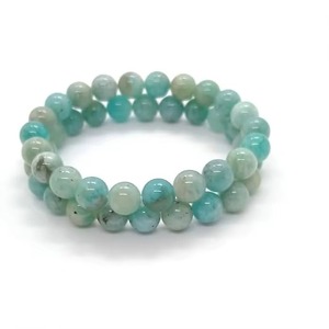 Pulsera de Apatita Azul de 8mm con Cuentas Redondas, Elástica, Pulida, Joyería de Piedras Preciosas, Accesorio de Cristal Ecológico Feng Shui - Product Image 2