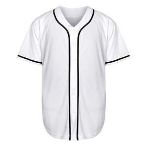 Premium Wholesale Youth Mens <b>Strip</b> Custom Baseball Jerseys Sublimated Embroidery Button Baseball Jersey - Product Image 1