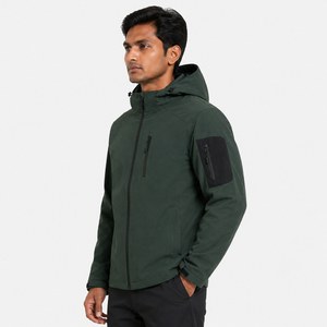 Hot Sale <b>Men's</b> Breathable Waterproof Windproof Plus Size Softshell Fleece Jacket Winter Outdoor Fishing Hiking Hooded Print - Product Image 3