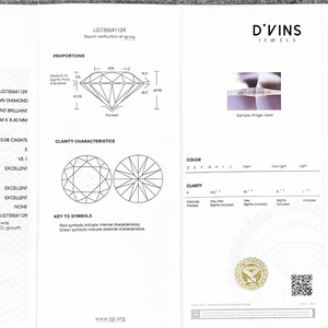 เพชรหลวมทรงกลมขนาดใหญ่ 10.08 กะรัต คุณภาพ E VS1 ทรงเจียระไนเยี่ยม เพชรเพาะเลี้ยงในห้องปฏิบัติการ สำหรับทำเครื่องประดับ ยี่ห้อ D'vins Jewels - Product Image 6