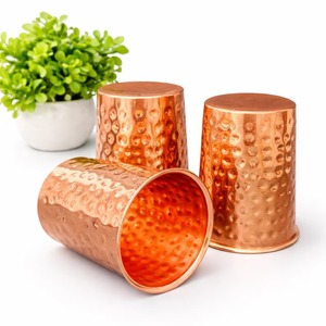 Verre à eau en cuivre non toxique, matériau sûr, finition lisse, article en gros - Product Image 1