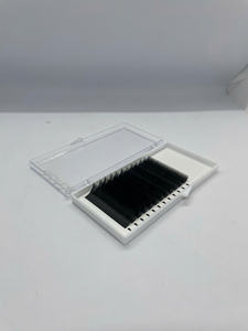 Extensions de cils individuels en vison faits à la main, courbure CC/DD, plateau noir mat, volume doux, pour vente en gros, marque privée - Product Image 2