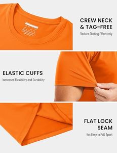 Seamless UV-Protection Mens Quick-Dry T-<b>Shirt</b> For Running With Muscle Support Fit - Product Image 4