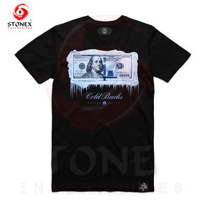 Camiseta de hombre 100% algodón, 300 GSM, diseño de logotipo personalizado, hombros caídos, camisetas gráficas de peso pesado para hombre, serigrafía. - Product Image 6