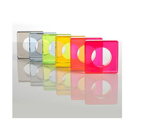 Nuevos y elegantes servilleteros de acrílico coloridos, modernos organizadores de vajilla para fiestas, anillos para sujetar servilletas al por mayor - Product Image 2