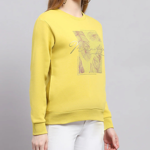 เสื้อสเวตเชิ้ตผู้หญิงสำหรับฤดูหนาว ลายตัวอักษร ทรงปกติ ระบายอากาศได้ดี ผลิตจากผ้ารักษ์โลก รับผลิตสีและโลโก้ตามสั่ง บริการ OEM - Product Image 3