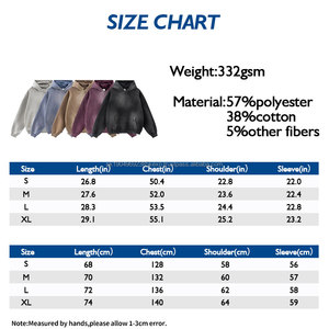 Sweat à capuche personnalisé lourd singe lavé polaire délavé Streetwear Vintage surdimensionné épaule tombante sweats à capuche pour hommes/sweats à capuche pour hommes - Product Image 3