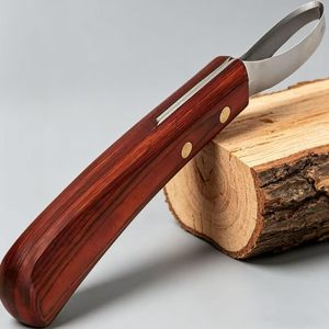 Cuchillo Profesional de Doble Hoja para Pezuñas de Caballo, Herramientas de Herrador de Acero Inoxidable Ultra Afiladas con Mango Ergonómico Antideslizante - Product Image 5
