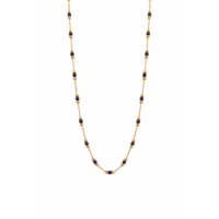 Collier à chaîne perlée Namivaa avec perles de cristal bleues, bijoux élégants pour femmes, cadeau tendance à porter au quotidien