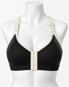 Soutien-gorge de sport grande taille personnalisé à maintien élevé, fermeture avant, dos croisé, séchage rapide, vêtements de sport pour femmes, marque privée OEM - Product Image 1