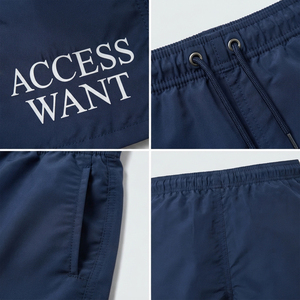 OEM Custom Embroidered Logo Men's <b>Windbreaker</b> Shorts Drawstring Waist Nylon Shorts Quick Dry Men's Hiking <b>Camping</b> Shorts - Product Image 6