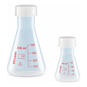 Fiole Erlenmeyer à col large avec bouchon à vis 25-2000 ml pour laboratoire chimique - Product Image 3