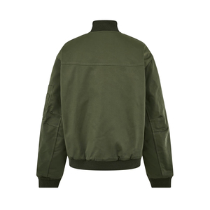 Custom <b>Women</b> Bomber <b>Jacket</b> Reversible Outerwear <b>Lightweight</b> Polyester Fabric Ribbed Hem Zip Closure Versatile Casual Apparel OEM - Product Image 6