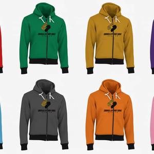 Sweat-shirt à capuche zippé pour homme, personnalisé, respirant, confortable, pour l'entraînement sportif, vêtement de sport, veste d'entraînement, fabricant en gros - Product Image 6