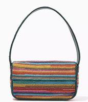 Tas Selempang Wanita India Gaya Bohemian Bermotif Botol Champagne dengan Hiasan Manik-Manik, Tas Belanja Pesta, Tas Messenger Berkualitas Tinggi