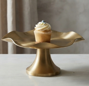 Soporte para Pastel de Diseño Clásico Hecho a Mano, Soporte de Metal de Una Sola Capa Chapado en Oro para Mesa, Herramienta para Pastel, Celebraciones de Cumpleaños - Product Image 4