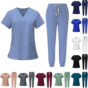 Top Quality Nursing <b>Scrubs</b> Uniforms Stylish <b>Sets</b> Fashionable Medical Uniforms <b>Scrub</b> <b>Sets</b> for Online Selling - Product Image 5