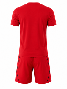 Conjunto Deportivo de Verano para Hombre, Camiseta y Pantalones Cortos de Secado Rápido, Tejido de Poliéster, Cuello Redondo, Estampado Geométrico, Última Moda, Alta Calidad - Product Image 5