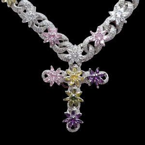 2026 Trending <b>Infinity</b> Cross Necklace Fine Jewelry Pendants & Charms Sterling Silver Moissanite Jewelry - Product Image 2