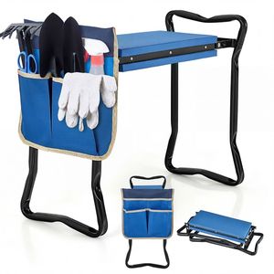 Sgabello da Giardino Pieghevole e Robusto con Seduta Integrata - Product Image 3