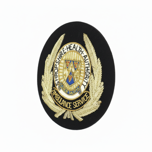 Badges d'uniforme brodés sur mesure OEM ODM faits à la main, badges en fil de soie 3D - Product Image 2