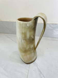 Tasse artisanale originale en corne de buffle polie, authentique, tendance, style Viking, inspirée de Ragnar, inspiration antique, vente en gros - Product Image 3