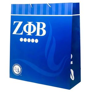 ถุงของขวัญ ZPB ถุงของขวัญกระดาษสีน้ำเงิน หูหิ้วเชือก บรรจุภัณฑ์พรีเมียม ถุงช้อปปิ้ง ถุงของชำร่วยแบบใช้ซ้ำได้ มีสไตล์ - Product Image 1