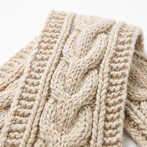 Women's Winter Chunky Knit 100% Wool Scarf Cozy Warm Casual <b>Neck</b> <b>Warmer</b> OEM ODM Wholesale Factory Custom Logo Low MOQ Jacquard - Product Image 4