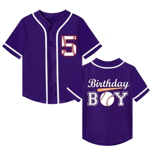 Maillot de baseball unisexe personnalisé 2025 à manches courtes, respirant, brodé, uniforme de baseball pour jeunes, athlétique - Product Image 6