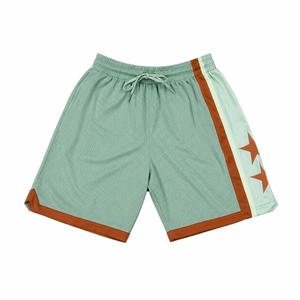 Shorts de basketball pour hommes aux dernières tendances, logo personnalisé, couleur unie, décontractés, respirants, séchage rapide, taille élastique de haute qualité, best-sellers - Product Image 5