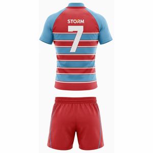 Uniforme de Rugby de Moda para Deportes, Diseño Unisex, Jersey de Rugby con Impresión Personalizada para tu Propio Equipo - Product Image 6