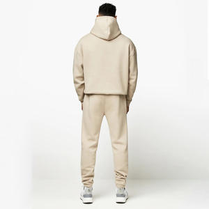 Nouvel ensemble de survêtements en polaire pour hommes, design décontracté, avec logo personnalisé, vêtements d'hiver, survêtement léger uni teint - Product Image 2