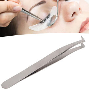Pince à épiler pour volume de cils, manche uni, en acier inoxydable allemand, pour l'épilation des cils, pour usage domestique et professionnel en salon - Product Image 5