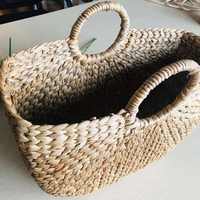 Sac à bandoulière pour femme en jacinthe d'eau tressée, écologique et imperméable, idéal pour l'été et la plage, fabriqué au Vietnam – Meilleur prix