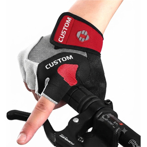Custom Logo Men Women Half <b>Finger</b> Cycling Gloves Breathable Anti-Slip Shockproof Gym Fitness Sport Workout <b>Bike</b> Gloves - Product Image 2