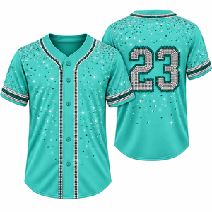 Jersey de Béisbol Personalizado con Pedrería para Animadoras, Uniforme Brillante para Mujeres y Niñas, Estilo Béisbol, Personalizable - Product Image 5