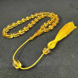 Chapelet musulman en résine Tasbih 99 perles, perles de prière islamiques faites à la main, écologiques, décoration intérieure, décoration religieuse, décoration fantaisie Ramadan - Product Image 3