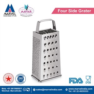 Rallador y Rebanador Manual de Acero Inoxidable de Tamaño Jumbo, Utensilios de Cocina, Cortador de Verduras y Frutas, Picador de Metal Kaddukas - Product Image 2