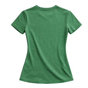 Camiseta de la Hermandad Griega para Mujer, Camiseta de Algodón Orgánico Ecológico |   Camisa Casual Personalizable de Tela Suave en Colores Rosa/Verde, Corte Ajustado - Product Image 5