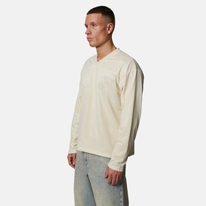 Camiseta Deportiva Hawk Eye ST-TS-301 para Hombre, Cuello en V, Manga Larga, Tejido de Poliéster, Transpirable, Corte Regular, Color Sólido, Estilo Casual - Product Image 5