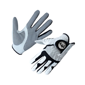 Gants de golf à marque privée pour homme, main gauche, antidérapants, paume en silicone, doigts respirants perforés, logo tissé, pour le sport - Product Image 2