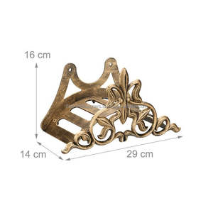 Support mural classique en fer pour tuyau d'arrosage pour les murs de patio, assurant une gestion ordonnée du tuyau et une accessibilité facile - Product Image 6