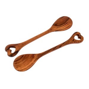 Cuillère à thé en bois naturel, légère, pour mesurer le café et le sucre, accessoire de cuisine - Product Image 1