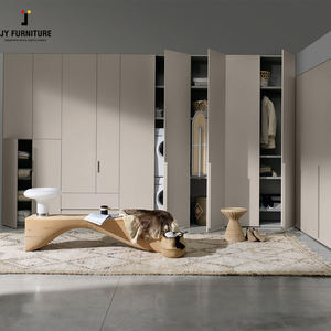 Armoire moderne en bois sur mesure JY Project avec tiroirs, système d'organisation de chambre à coucher étanche et aménagé sur mesure - Product Image 2