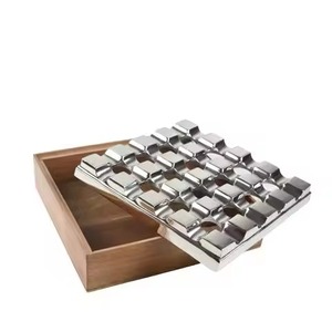 Cigarette Ash Use Double <b>Sided</b> <b>Silver</b> Plated Ashtray Holder Hotel <b>Table</b> Decor Smoking Tray Container - Product Image 3